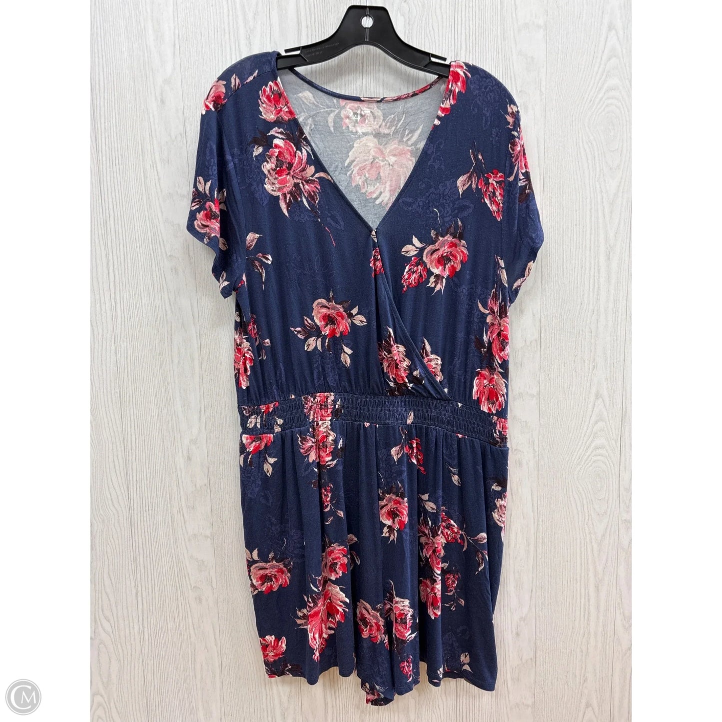 Romper By Maurices In Floral Print, Size: 2x