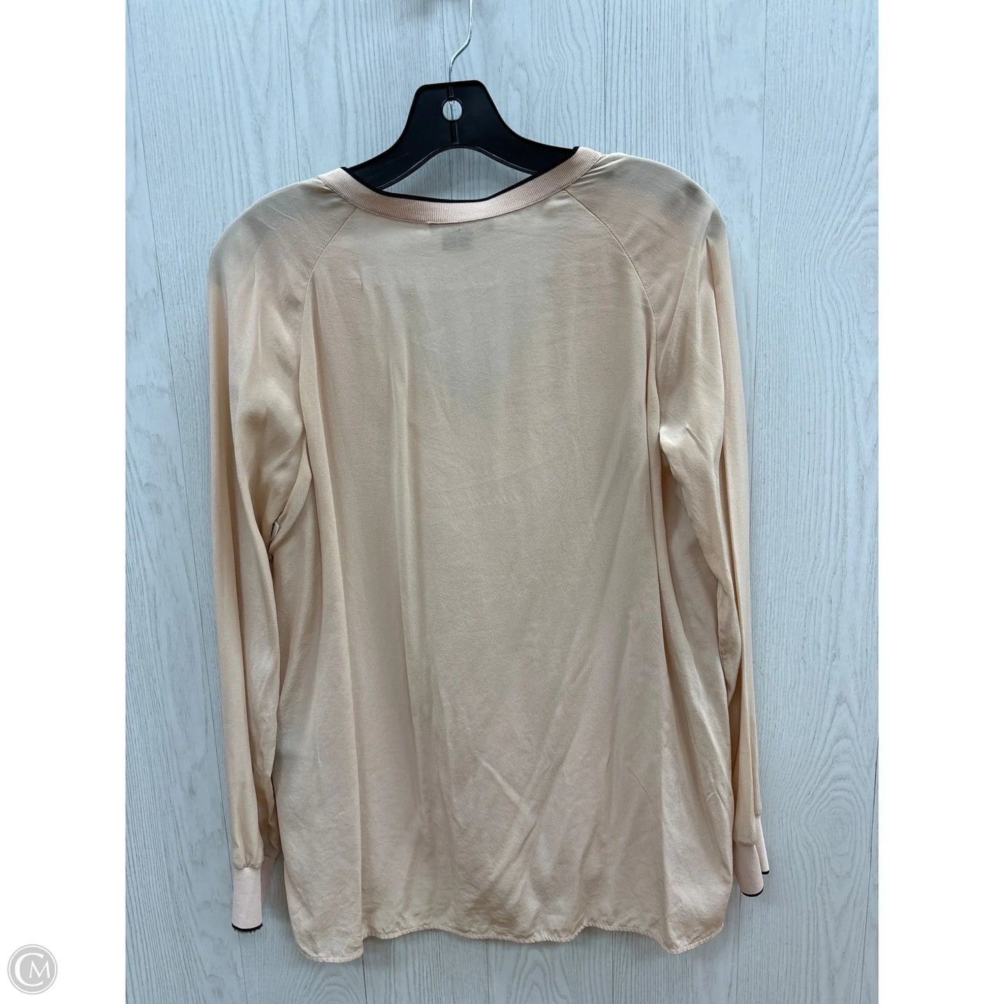 Top Long Sleeve By Vince In Pink, Size: S