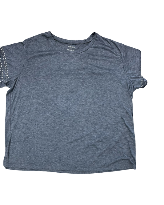 Top Ss By Torrid In Grey, Size:3X