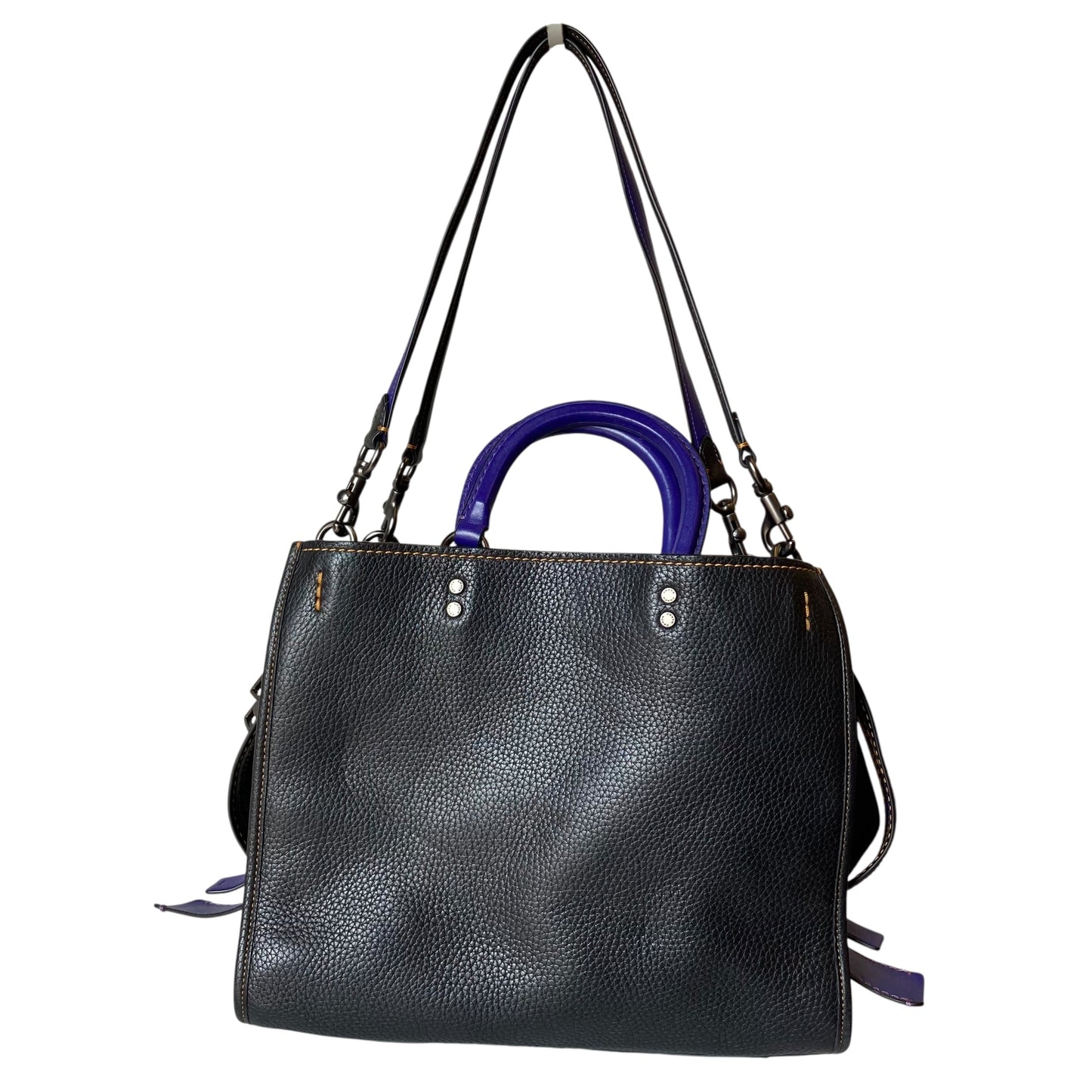 Handbag Designer By Coach Rogue In Black, Size:Large