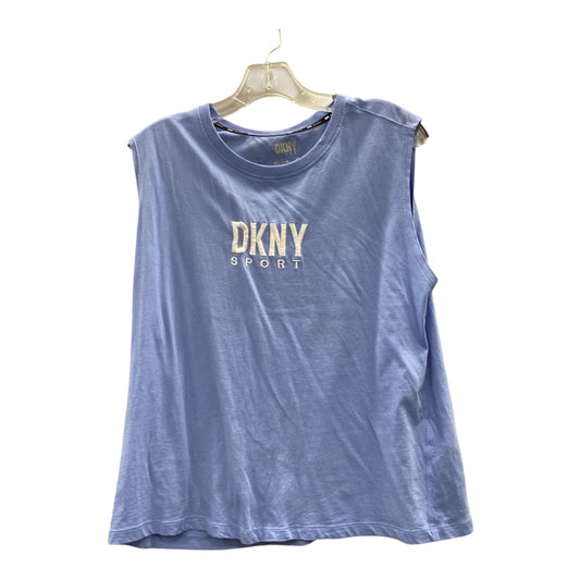 Athletic Tank Top By Dkny In Blue, Size:M