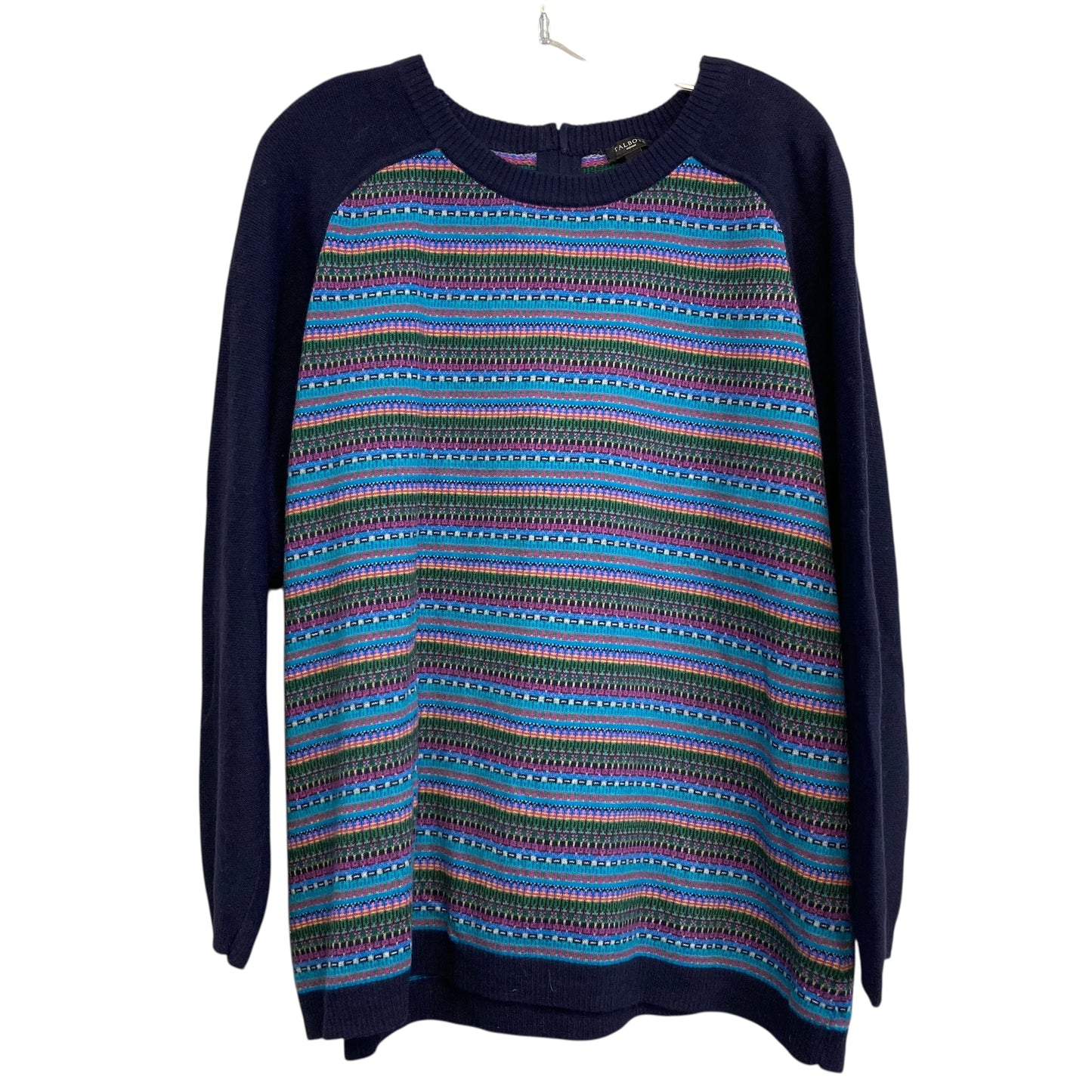 Sweater By Talbots In Blue & Purple, Size:2X