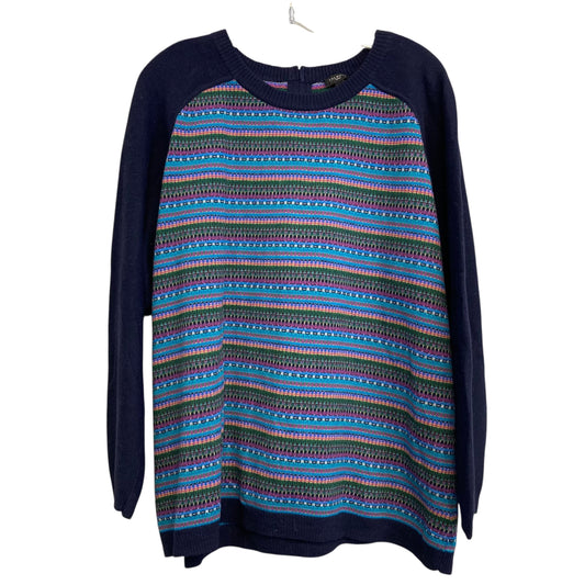Sweater By Talbots In Blue & Purple, Size:2X