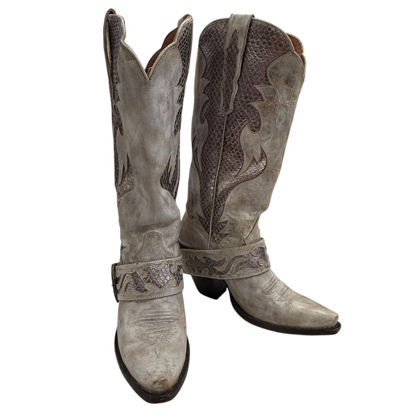 Sydney Snip Toe Western Boots By Dan Post In Grey, Size: 8.5