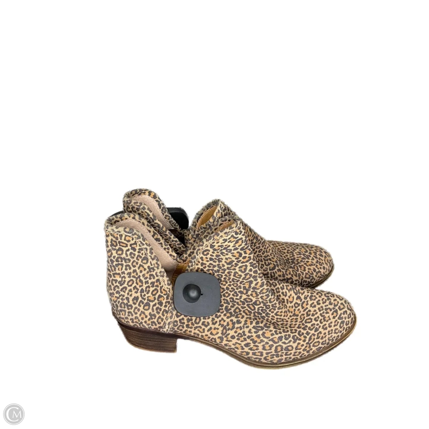 Boots Ankle Heels By Lucky Brand In Leopard Print, Size: 8