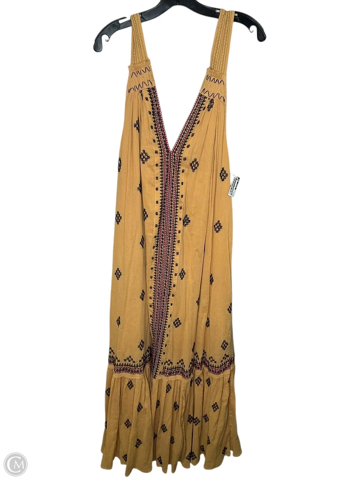 Dress Casual Maxi By Free People In Yellow, Size: L