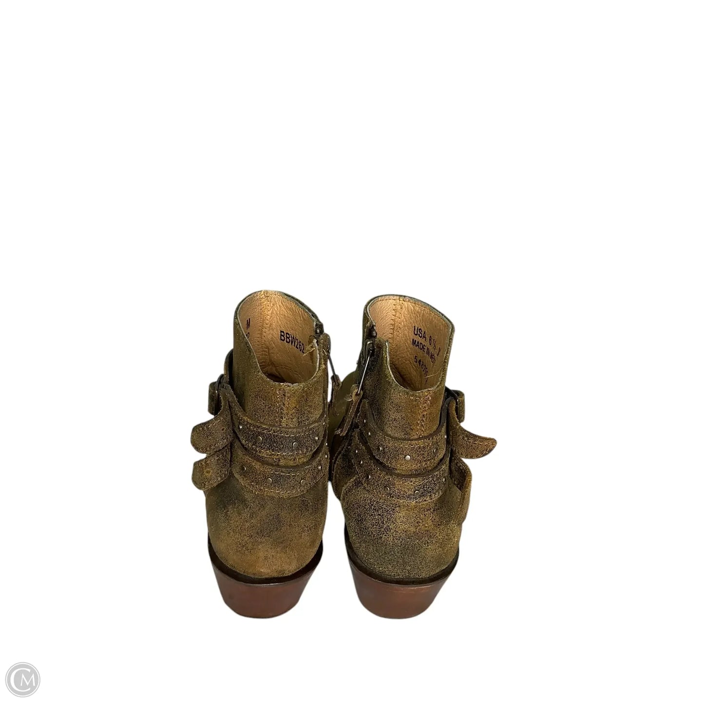 Boots Ankle Heels By Cmc In Brown, Size: 6.5