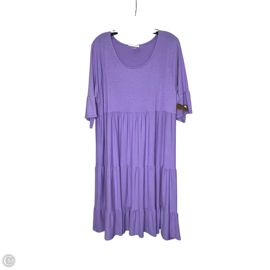 Dress Casual Short By Zenana Outfitters In Purple, Size: 3x