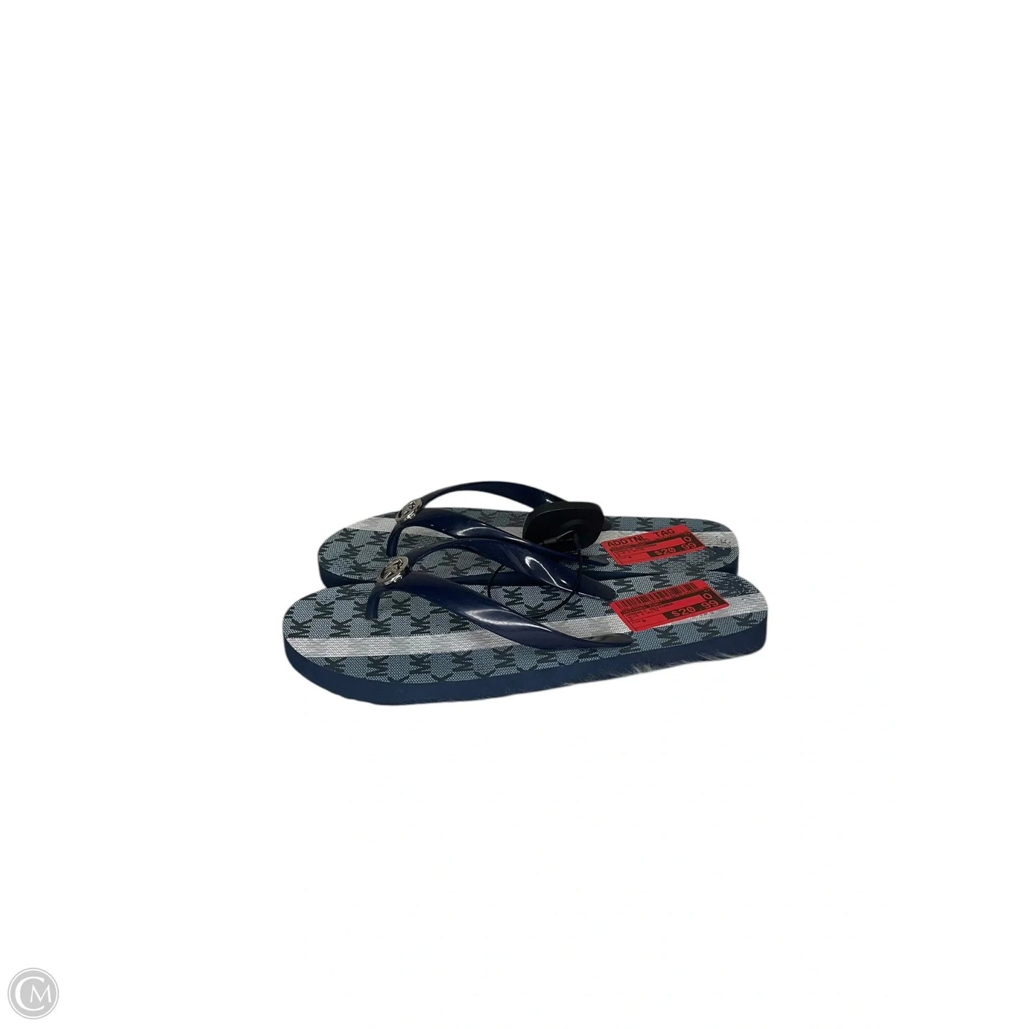 Sandals Designer By Michael Kors In Blue & White, Size: 8