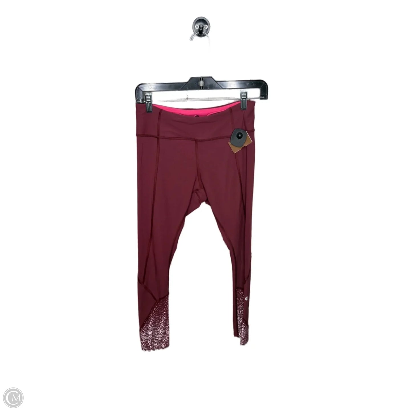 Athletic Leggings By Lululemon In Red, Size: 6