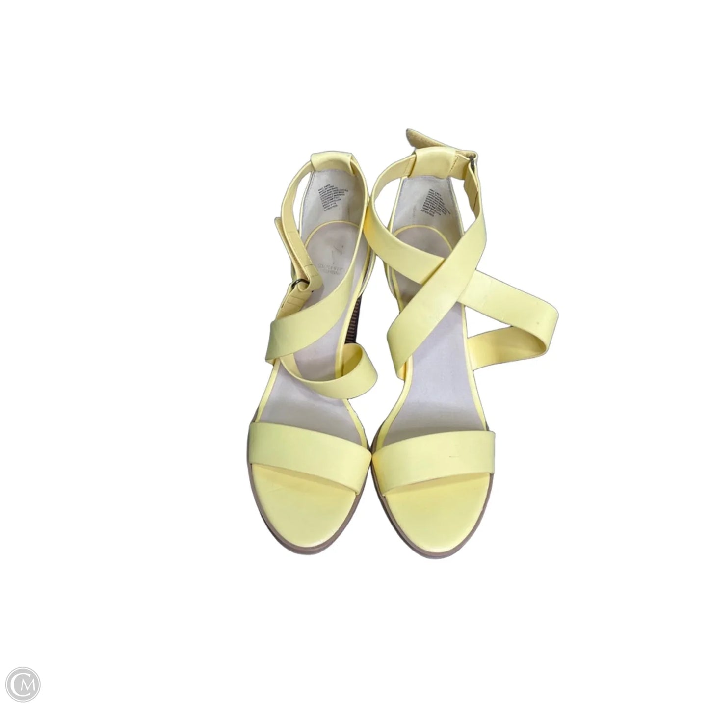 Shoes Heels Block By Simply Vera In Yellow, Size: 9