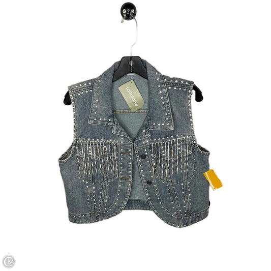 Vest Other By Clothes Mentor In Blue Denim, Size: M