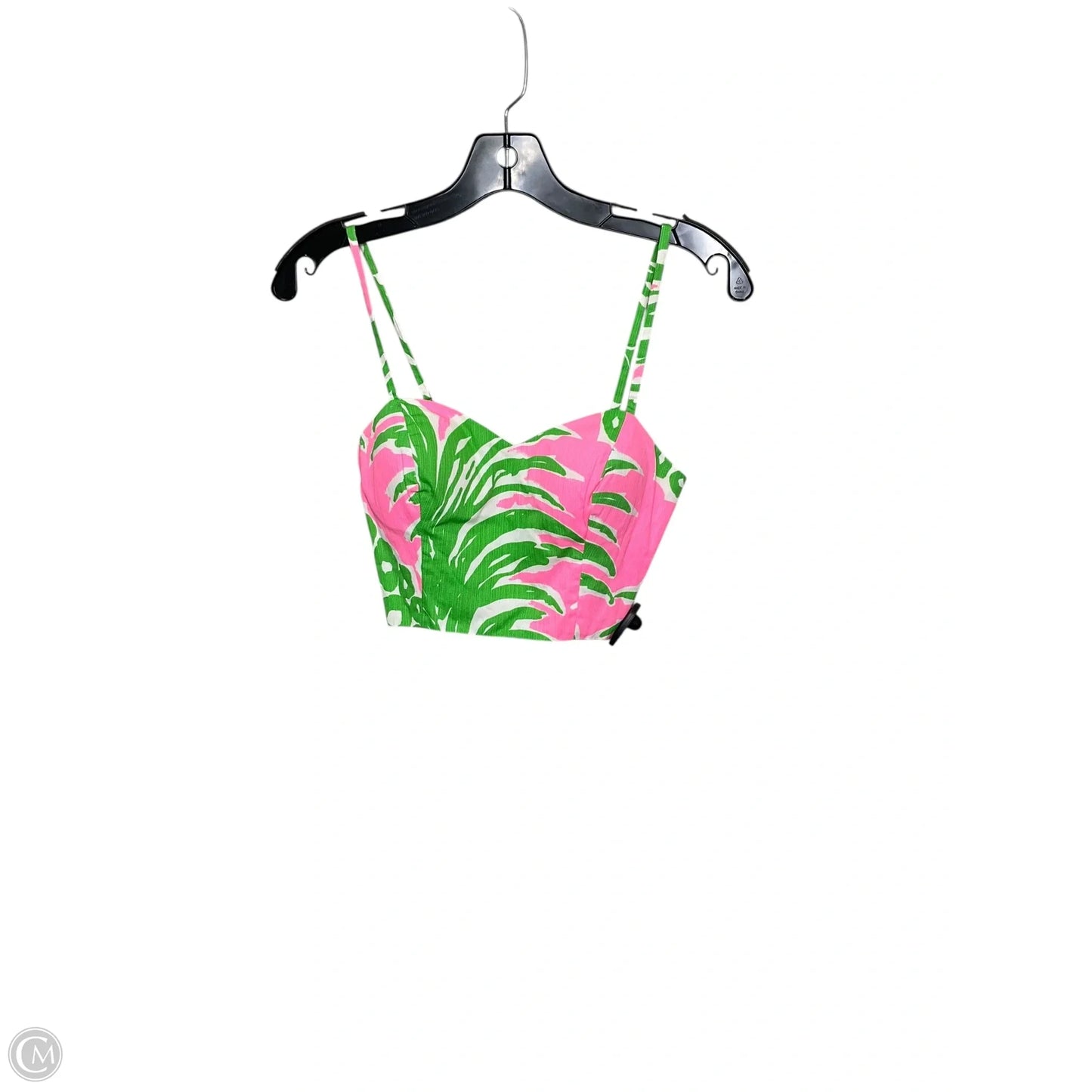 Tank Top Designer By Lilly Pulitzer In Green & Pink, Size: 0