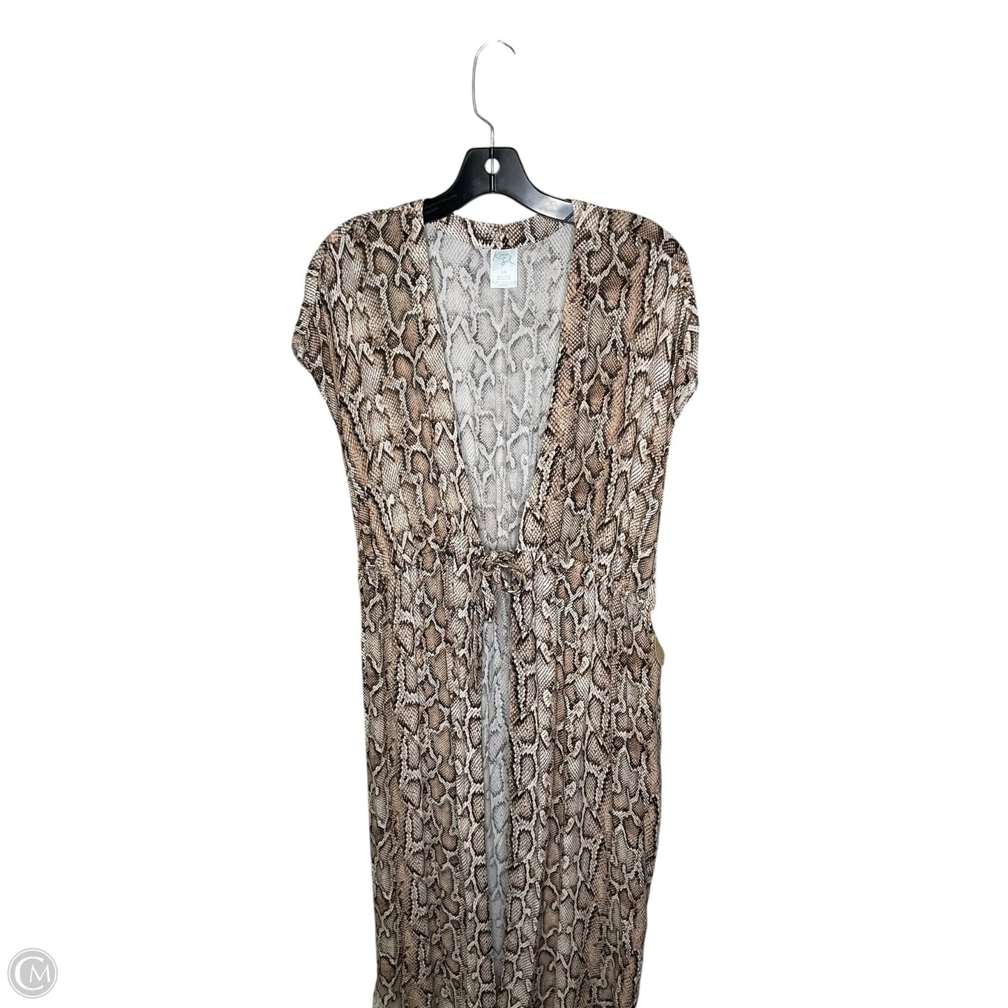 Swimwear Cover-up By Kona Sol In Snakeskin Print, Size: S