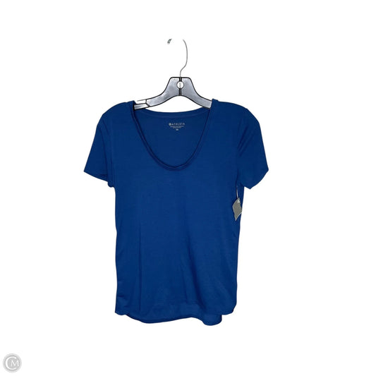 Athletic Top Short Sleeve By Athleta In Blue, Size: Xs