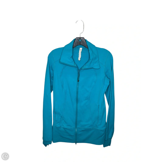Athletic Jacket By Lululemon In Blue, Size: 8