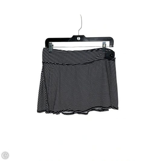 Athletic Skort By Kyodan In Striped Pattern, Size: L