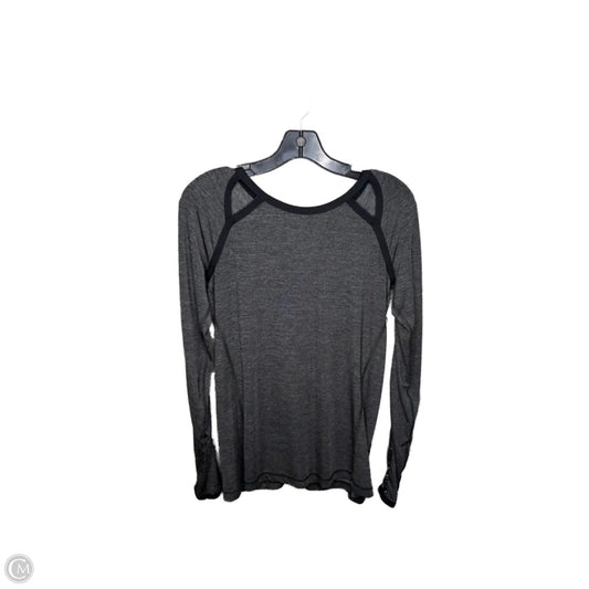 Athletic Top Long Sleeve Crewneck By Lululemon In Grey, Size: 6