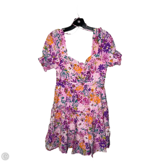 Dress Casual Short By Blu Pepper In Pink, Size: L
