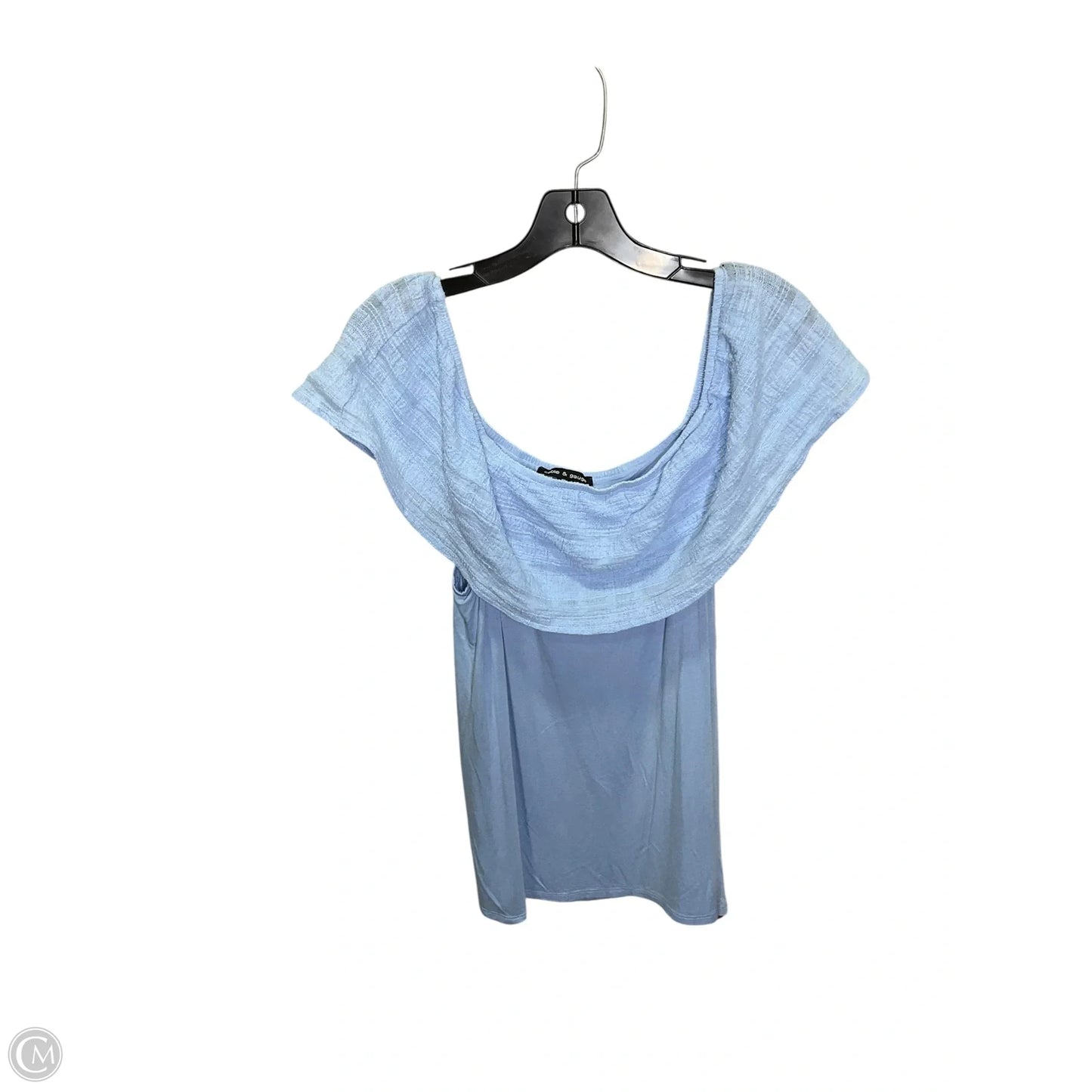Top Short Sleeve By Cable And Gauge In Blue, Size: Xl