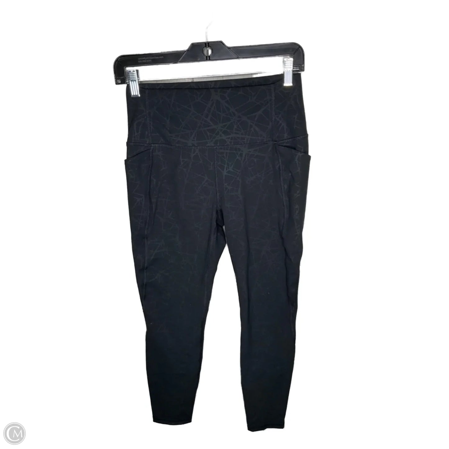 Athletic Leggings By Spyder In Black, Size: M