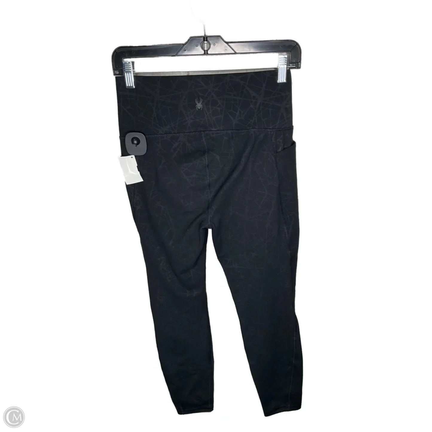 Athletic Leggings By Spyder In Black, Size: M