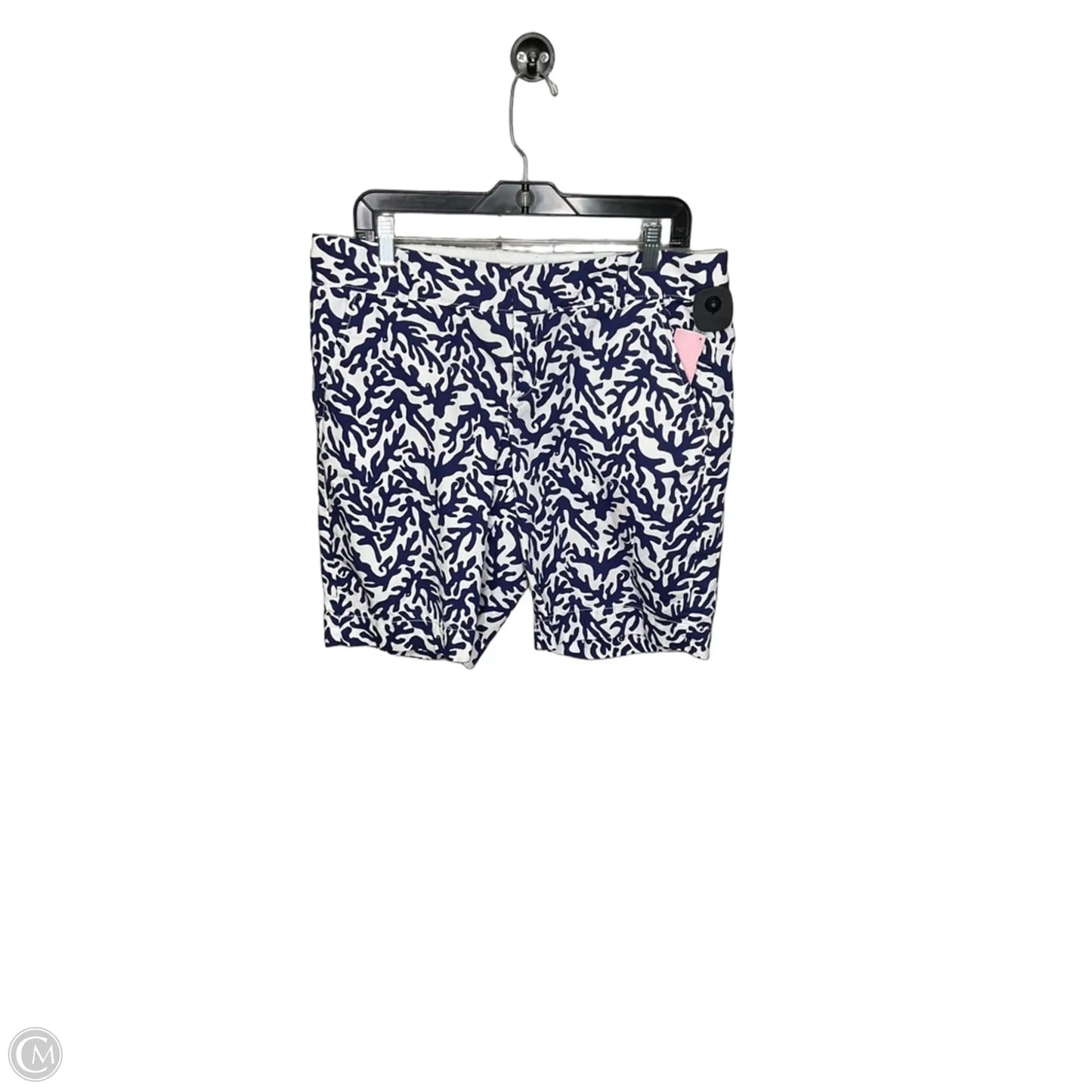 Shorts Designer By Lilly Pulitzer In Blue & White, Size: 10