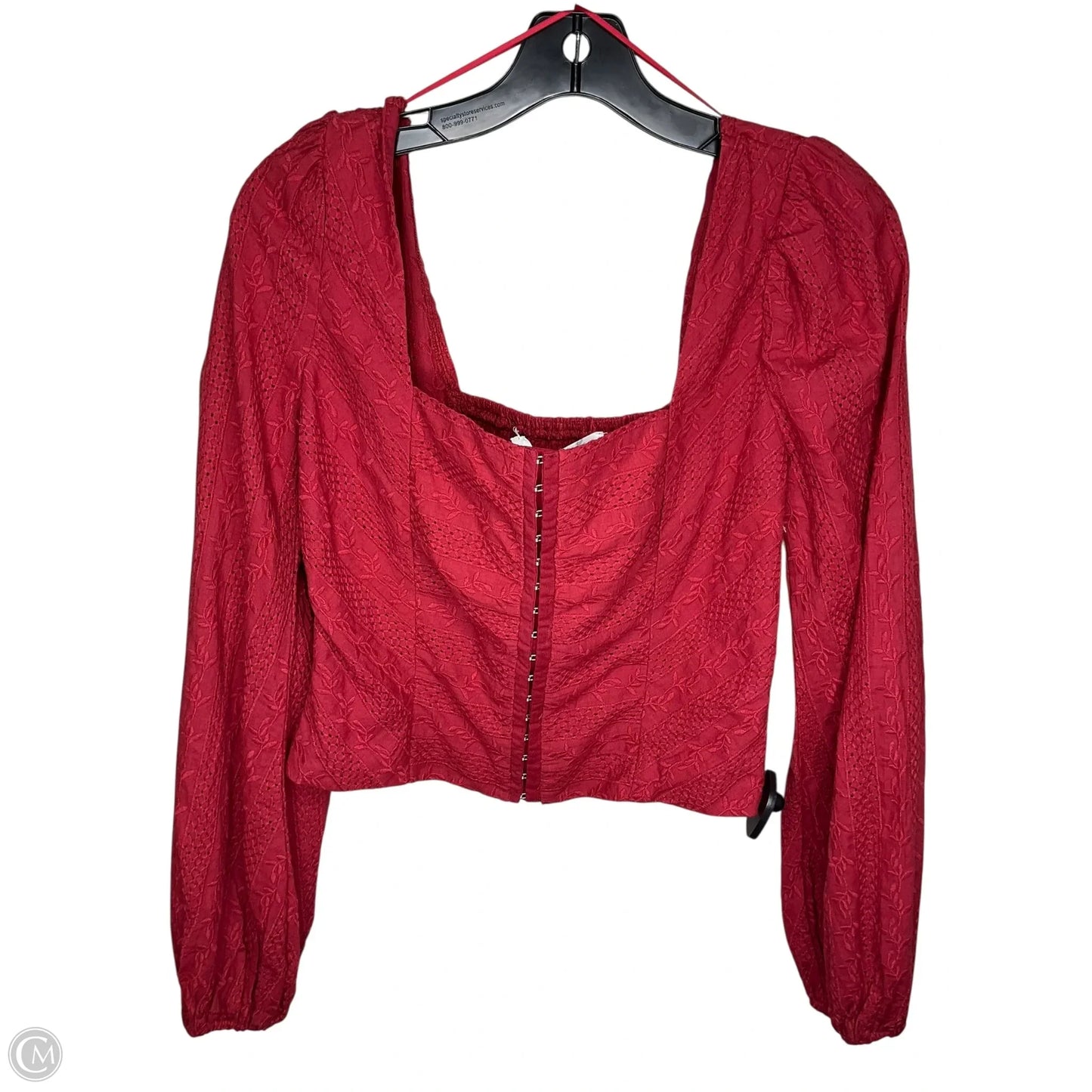 Top Long Sleeve By Altard State In Red, Size: M