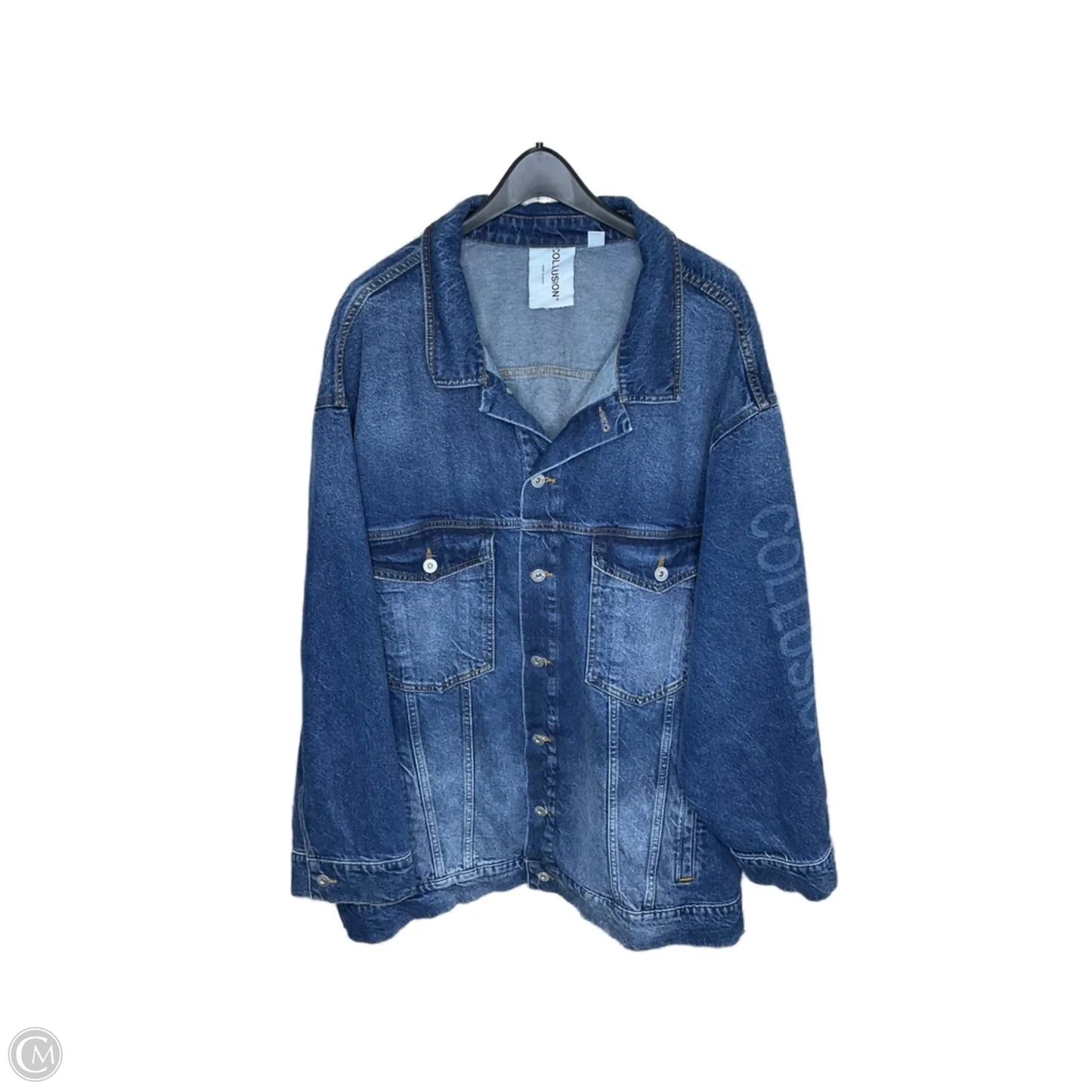 Jacket Denim By Clothes Mentor In Blue Denim, Size: 2x