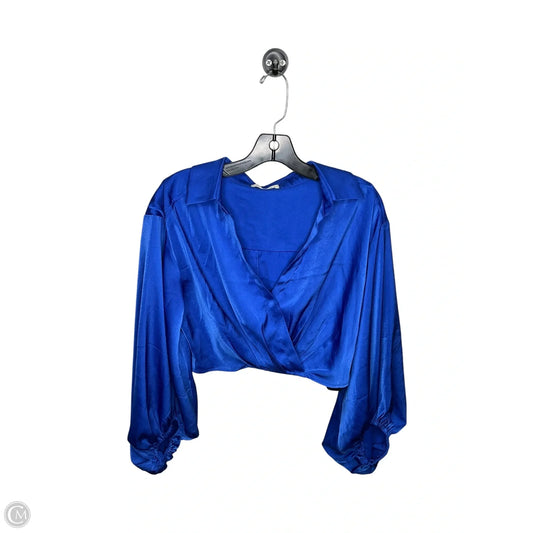 Top Long Sleeve By Clothes Mentor In Blue, Size: M