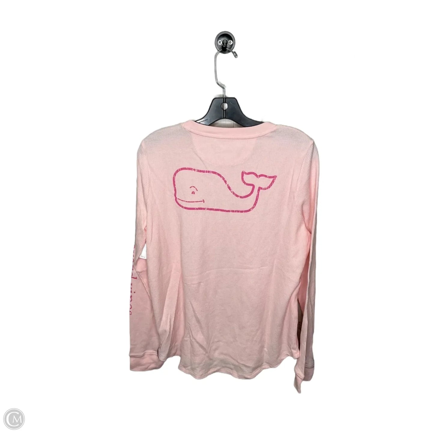Top Long Sleeve By Vineyard Vines In Pink, Size: L