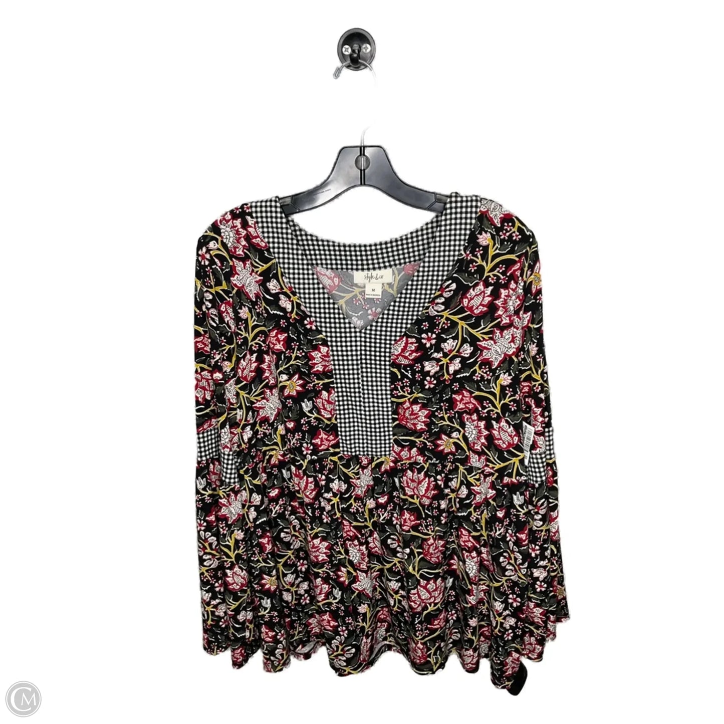 Top Long Sleeve By Style And Company In Multi-colored, Size: M