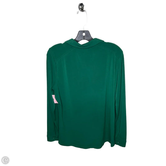 Top Long Sleeve Basic By Adrianna Papell In Green, Size: L