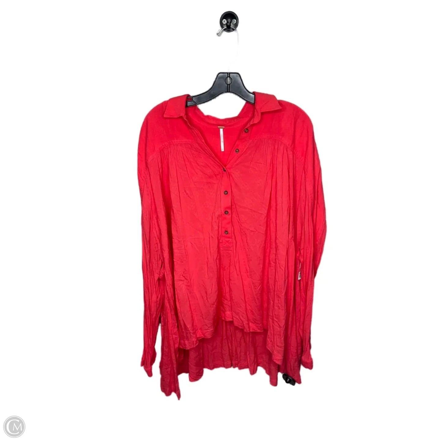 Top Long Sleeve By Free People In Red, Size: S