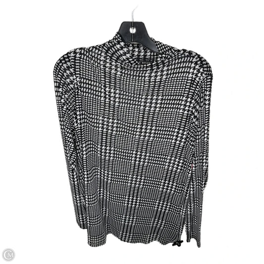 Top Long Sleeve By Lane Bryant In Black & White, Size: 2x