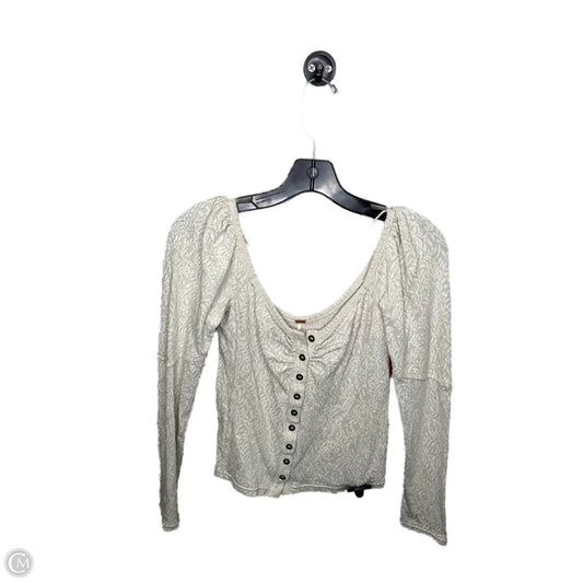 Top Long Sleeve By Free People In Grey, Size: S