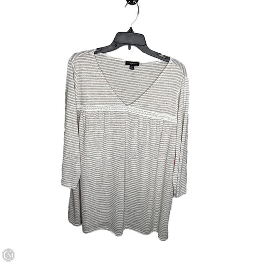Top Long Sleeve By Lane Bryant In Striped Pattern, Size: 3x