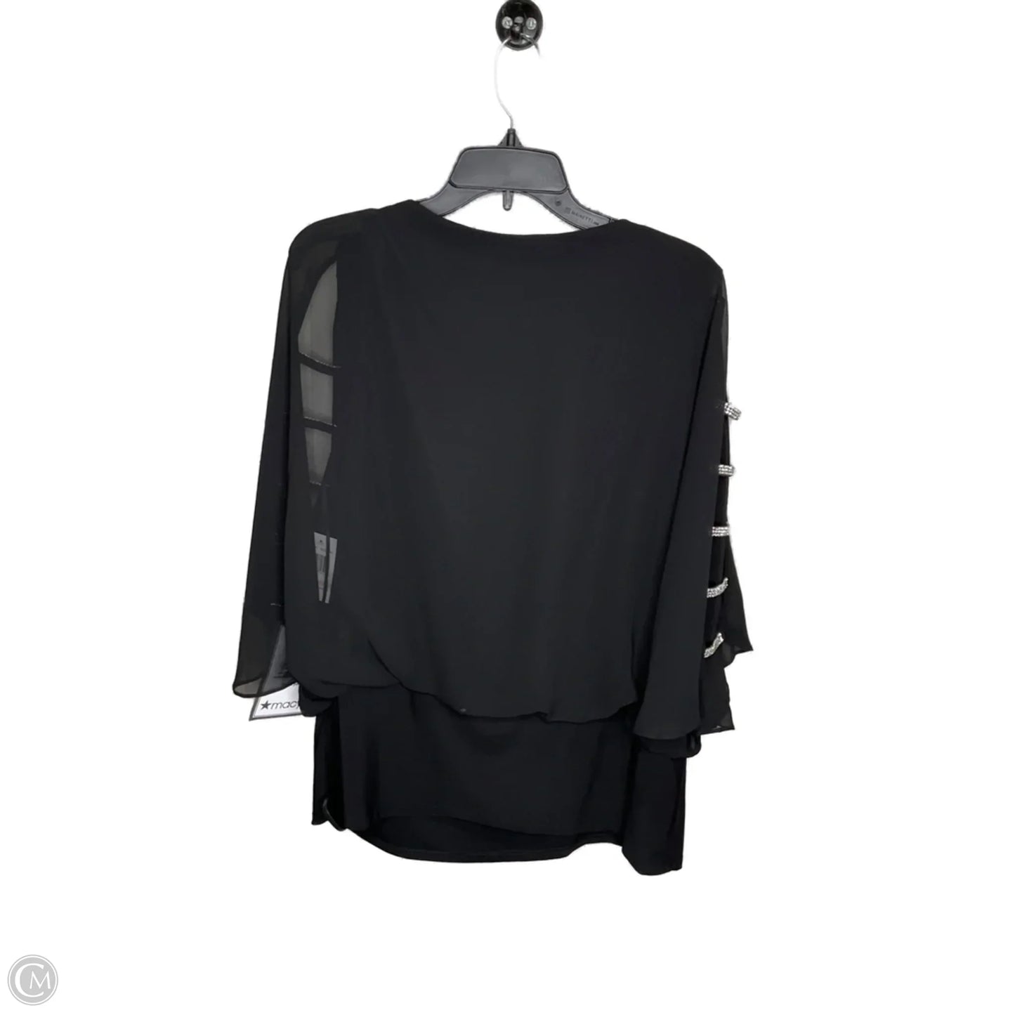 Top Short Sleeve By Msk In Black, Size: 2x