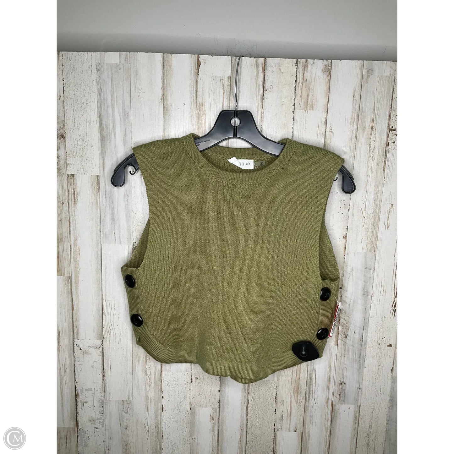 Vest Other By Vestique In Green, Size: S