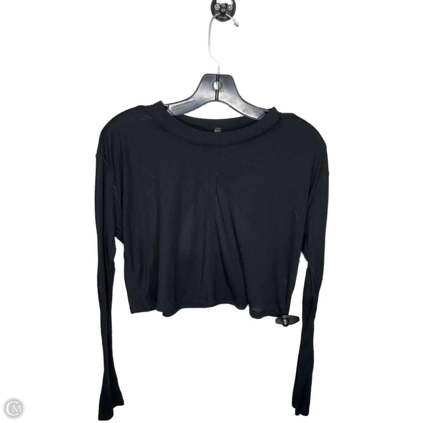 Top Long Sleeve By Free People In Black, Size: S