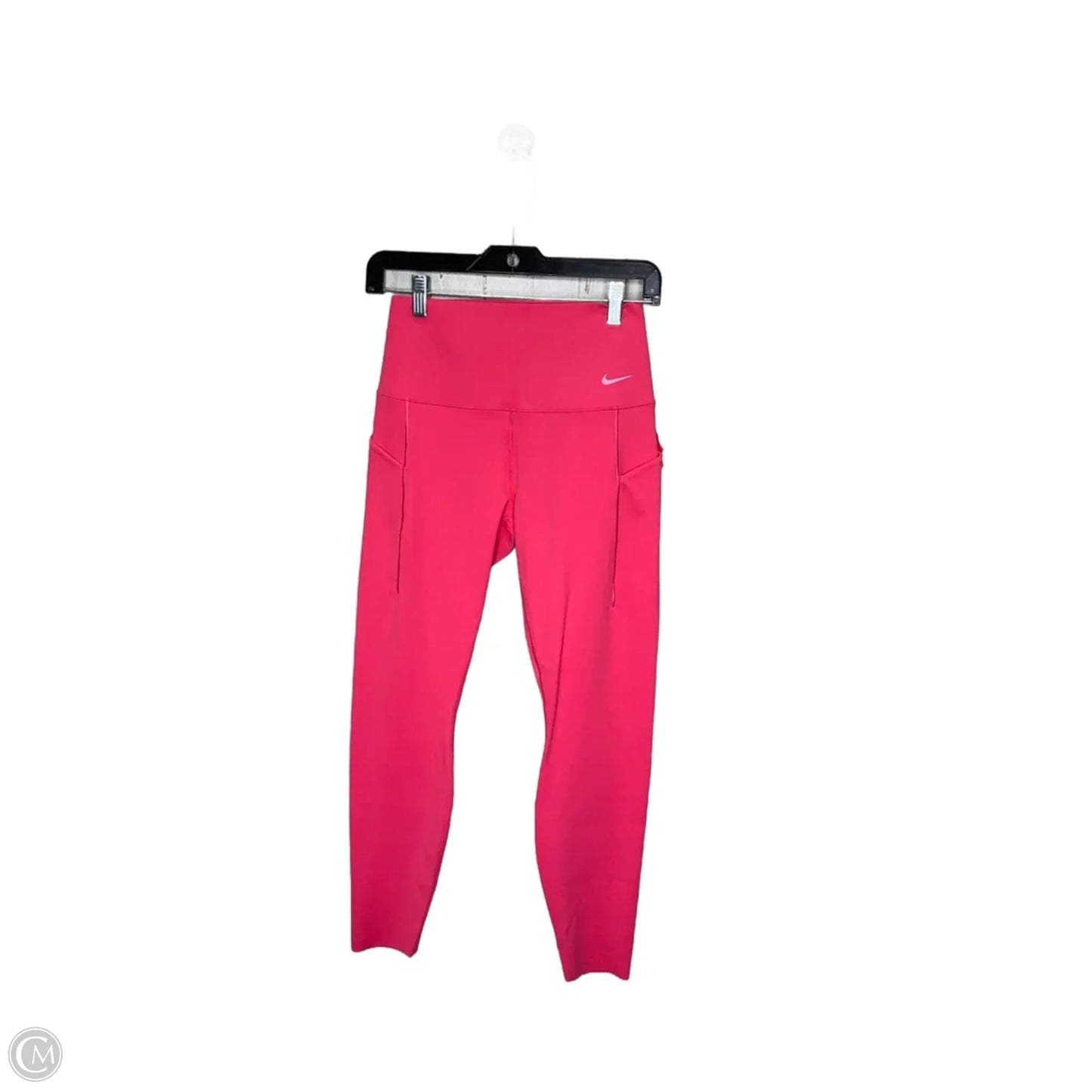 Athletic Leggings By Nike In Pink, Size: M
