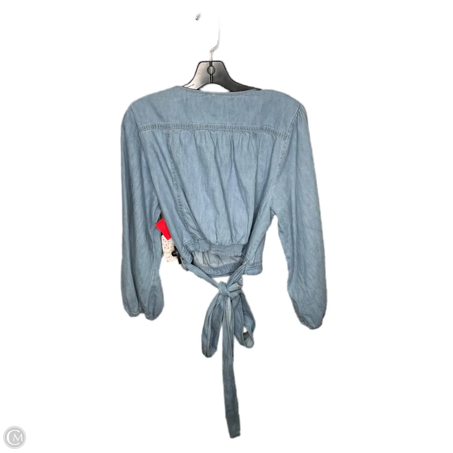 Top Long Sleeve By Free People In Blue Denim, Size: Xl