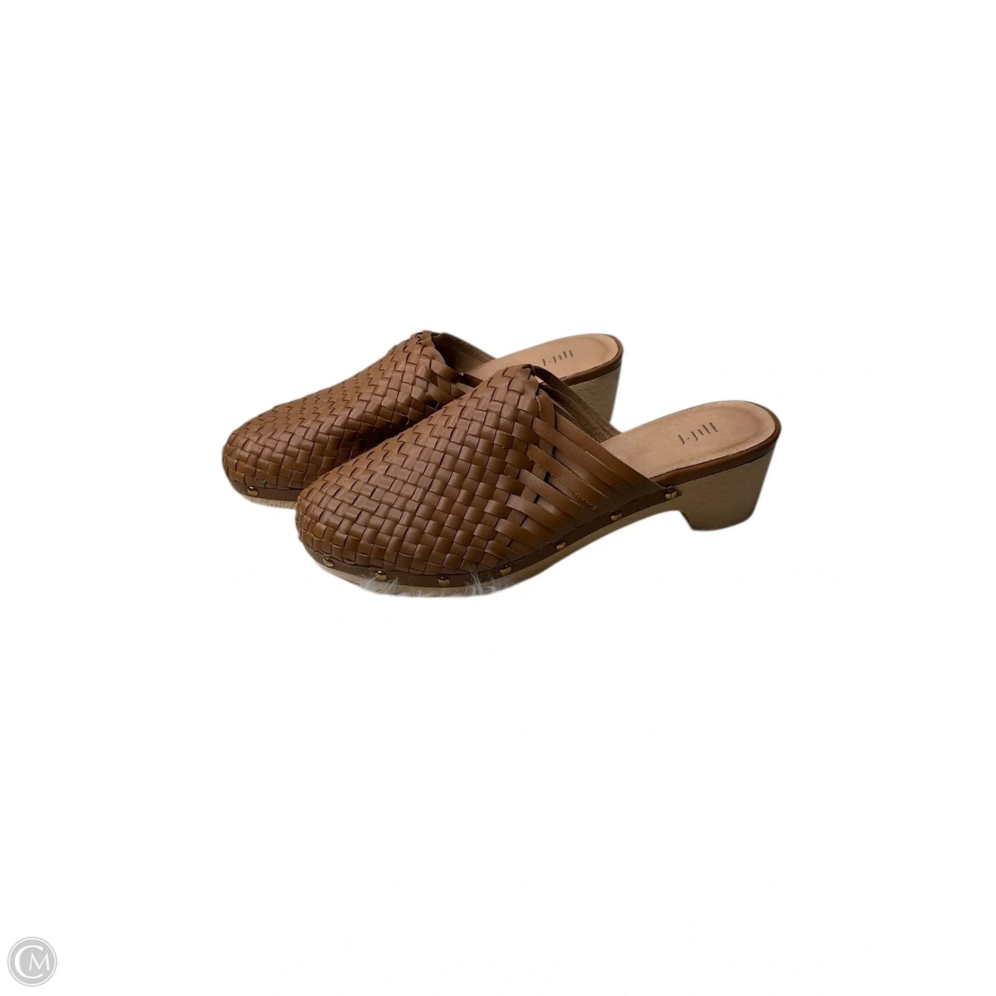 Sandals Heels Block By J. Jill In Brown, Size: 9