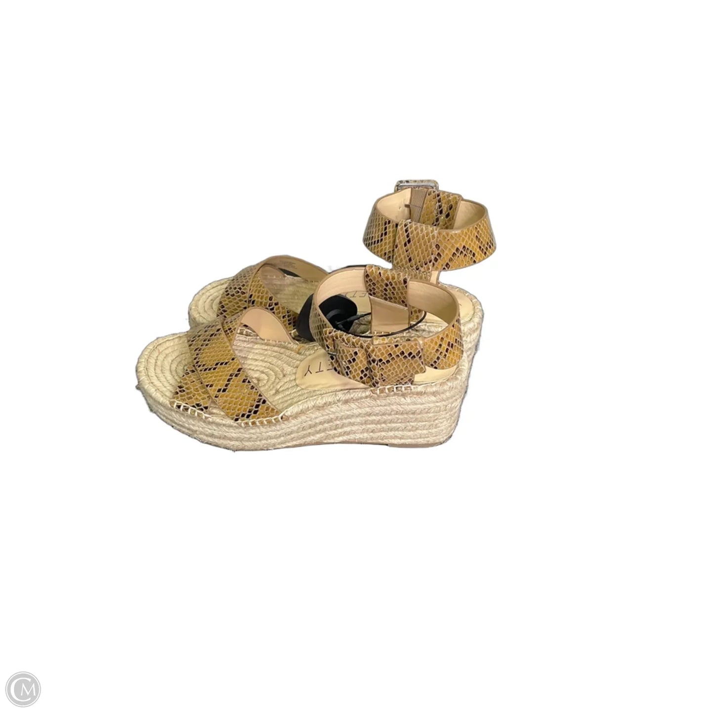 Sandals Heels Platform By Sole Society In Snakeskin Print, Size: 7.5