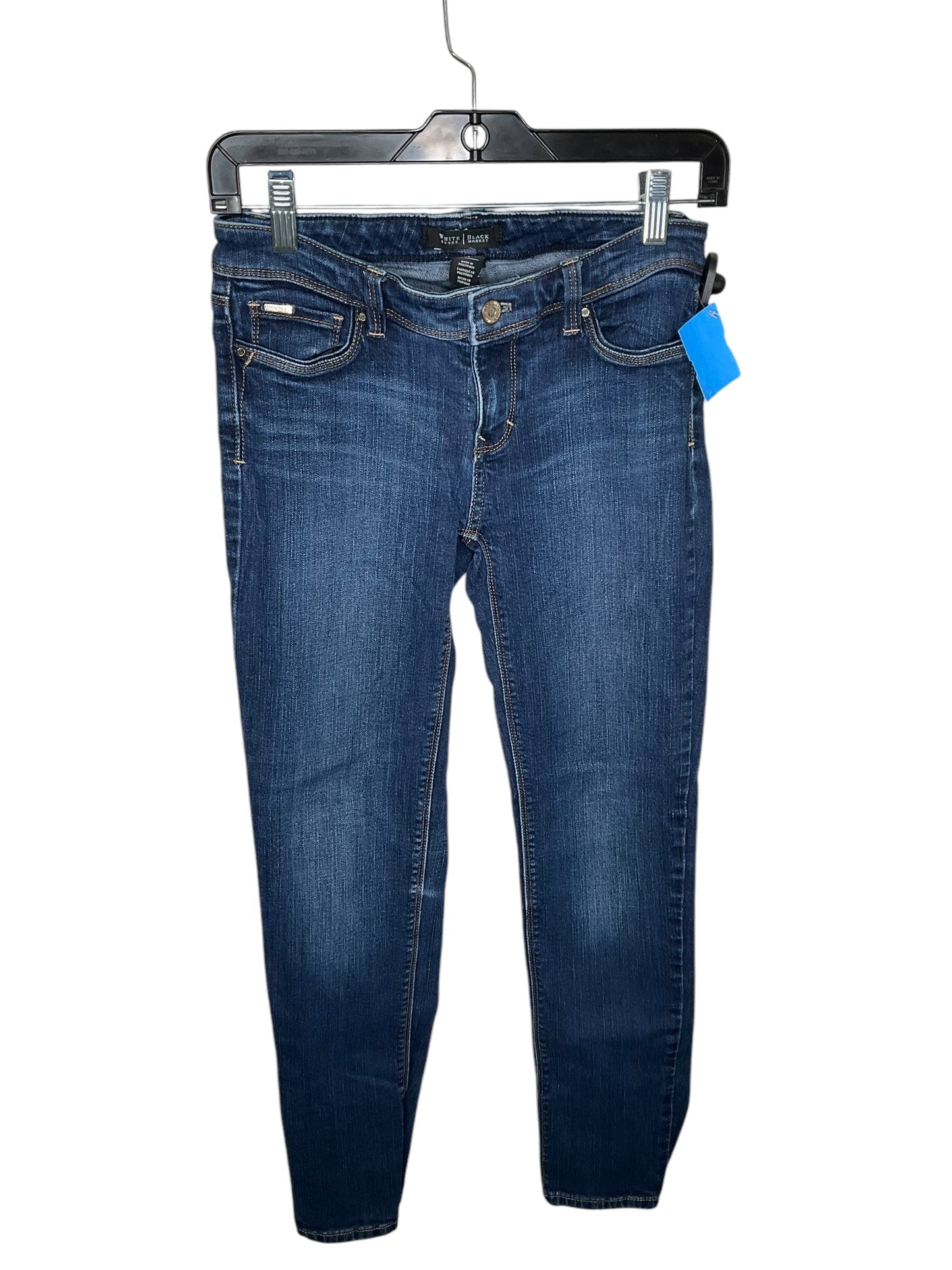 Jeans Skinny By White House Black Market In Blue Denim, Size: 2