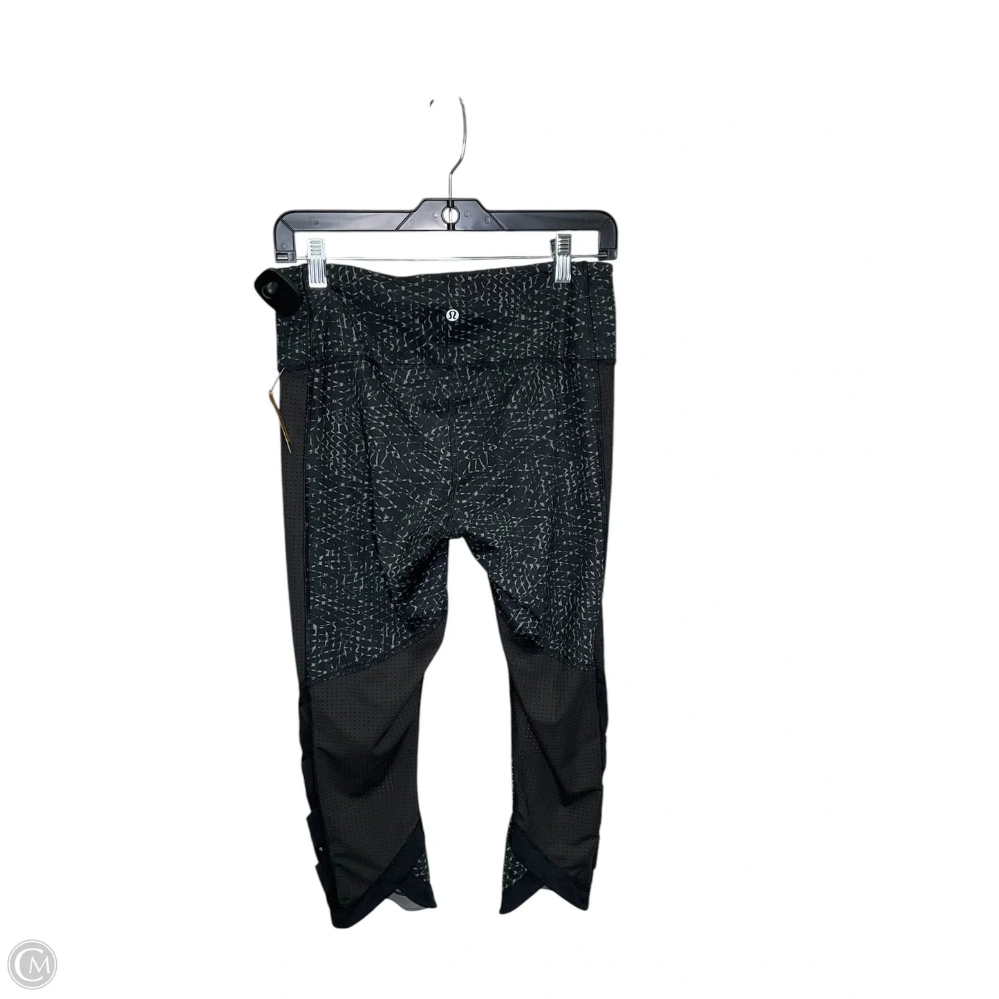 Athletic Leggings By Lululemon In Black & Grey, Size: 6