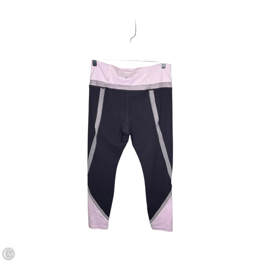 Athletic Leggings By Athleta In Grey & Pink, Size: M