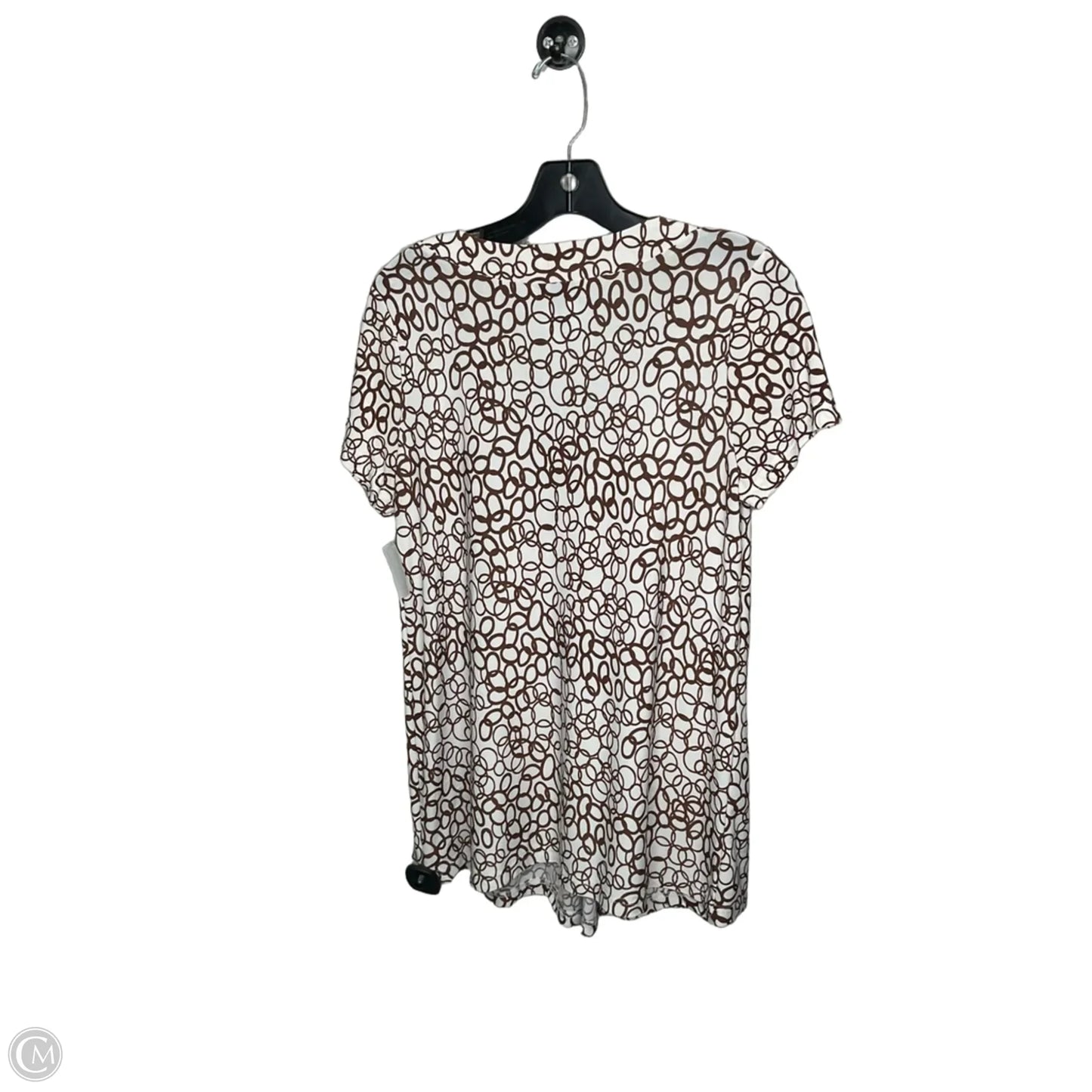 Top Short Sleeve By Clothes Mentor In White, Size: M