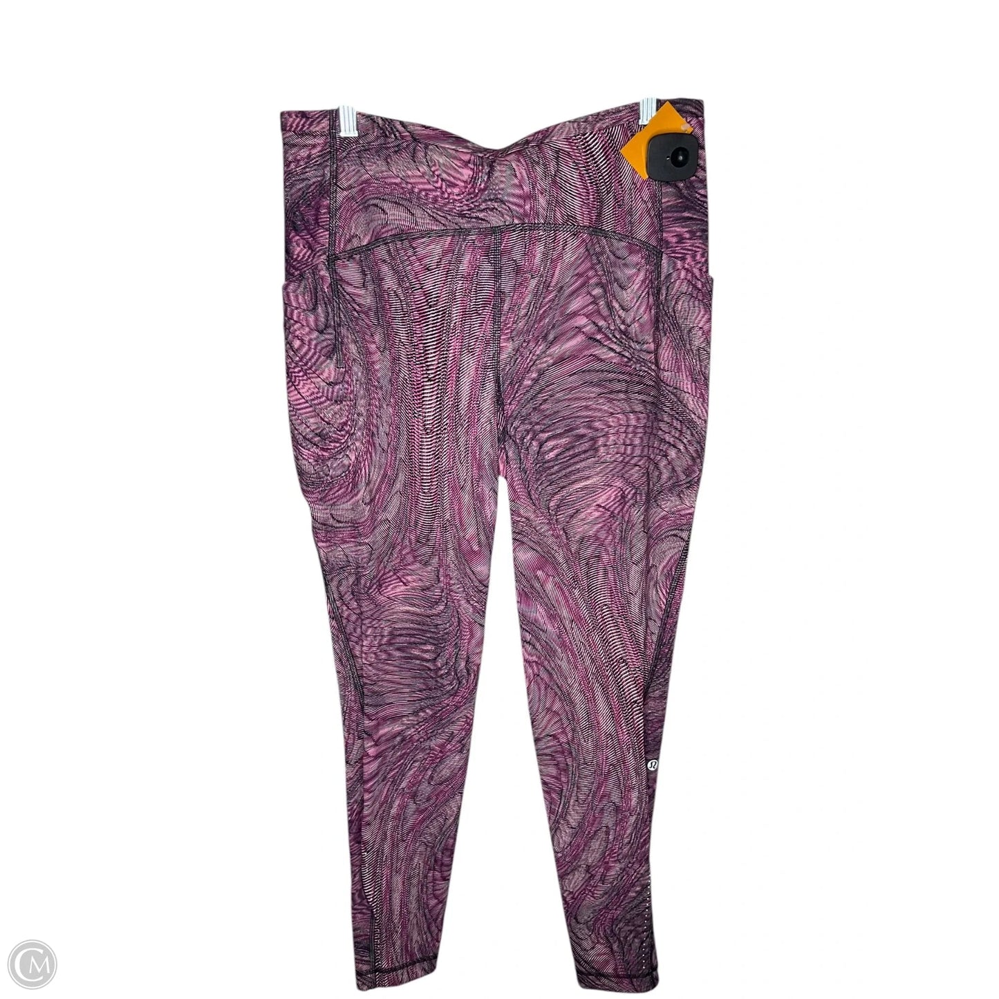 Athletic Leggings By Lululemon In Multi-colored, Size: 12