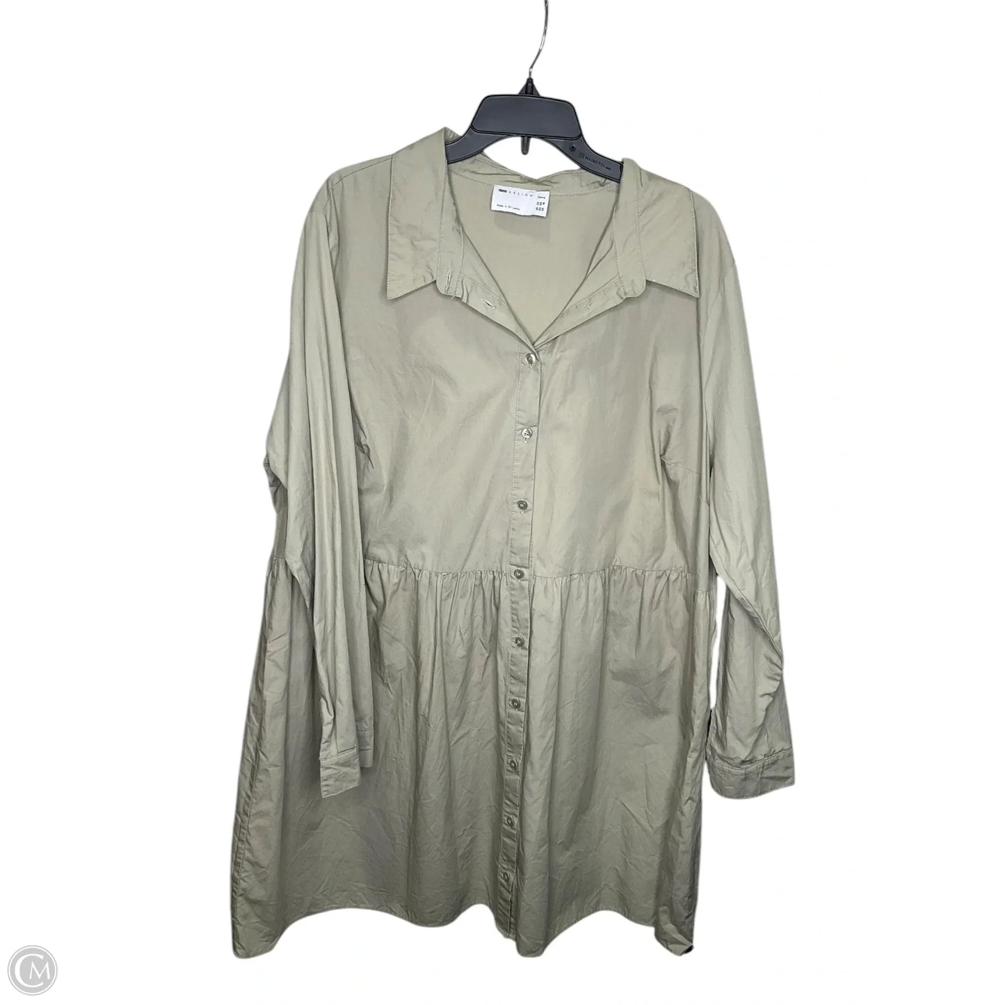 Dress Casual Midi By Asos In Green, Size: 18